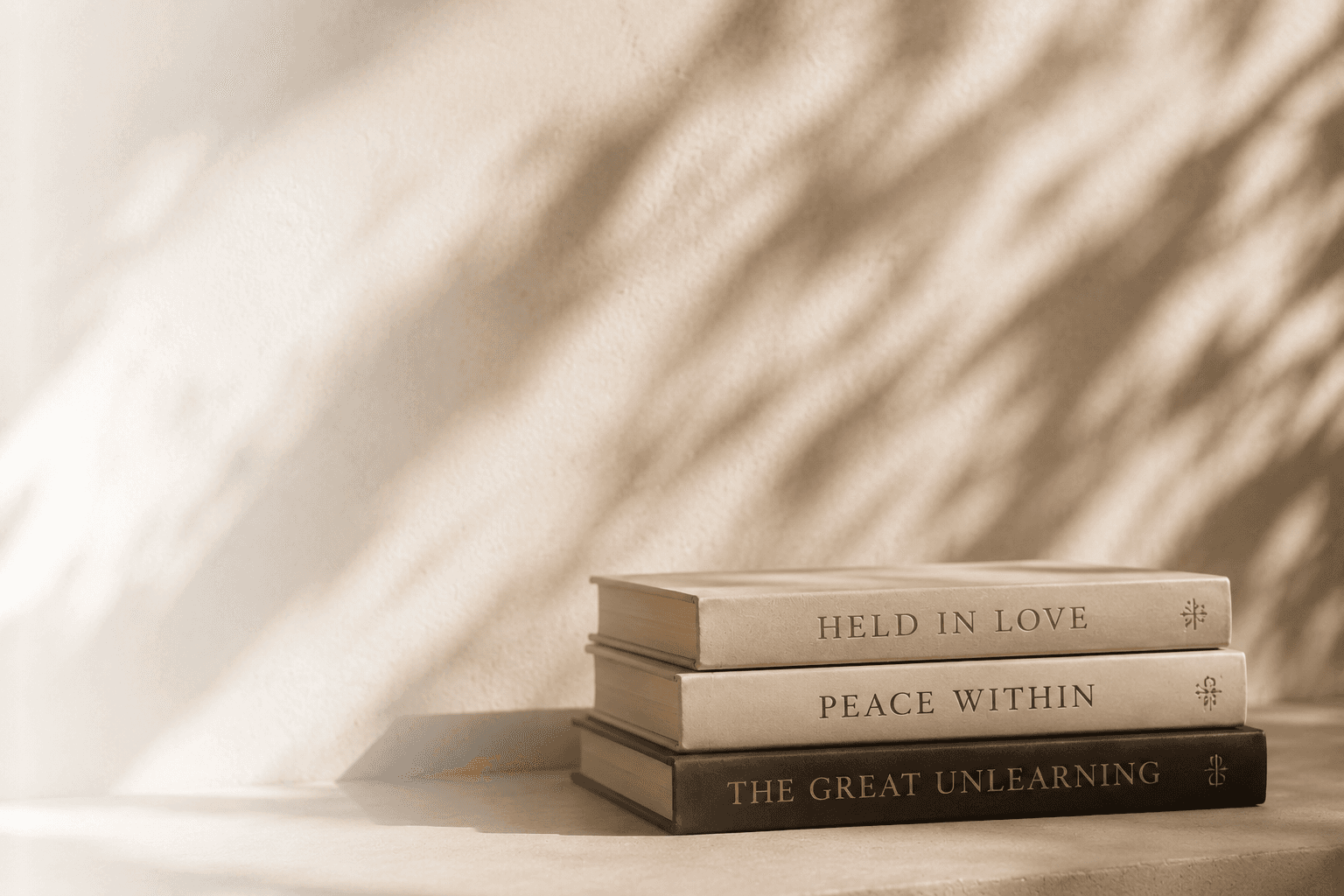 My Philosophy — Still life with books and vase
